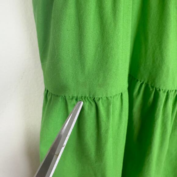 Donna Morgan Womens Colorblock Short Sleeve V-Neck Green/Yellow Maxi Dress US 4 - Picture 11 of 11